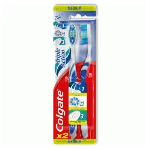 toothbrush colgate triple action x 2